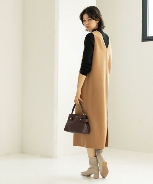 OPAQUE.CLIP / オペーク ドット クリップ ロング・マキシ丈ワンピース | ウールライクジャンパードレス【洗濯機洗い可】 | 詳細20