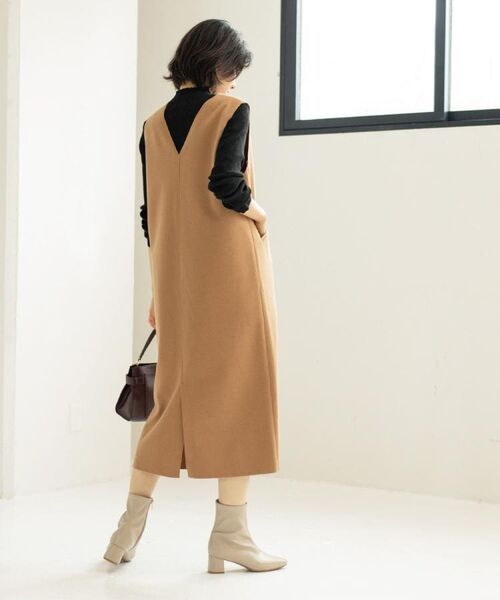 OPAQUE.CLIP / オペーク ドット クリップ ロング・マキシ丈ワンピース | ウールライクジャンパードレス【洗濯機洗い可】 | 詳細21