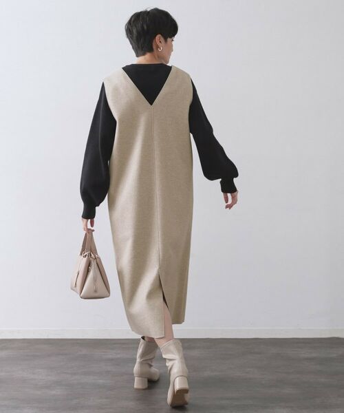 OPAQUE.CLIP / オペーク ドット クリップ ロング・マキシ丈ワンピース | ウールライクジャンパードレス【洗濯機洗い可】 | 詳細29