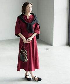 OPAQUE.CLIP / オペーク ドット クリップ ロング・マキシ丈ワンピース | ウールライクフィット＆フレアワンピース【洗濯機OK】