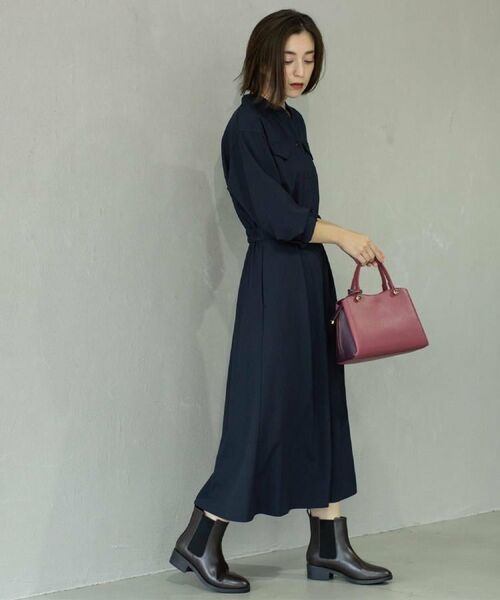 OPAQUE.CLIP / オペーク ドット クリップ ロング・マキシ丈ワンピース | ウールライクフィット＆フレアワンピース【洗濯機OK】 | 詳細11