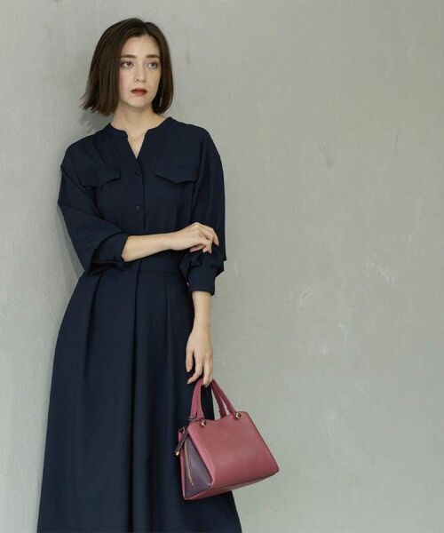 OPAQUE.CLIP / オペーク ドット クリップ ロング・マキシ丈ワンピース | ウールライクフィット＆フレアワンピース【洗濯機OK】 | 詳細12