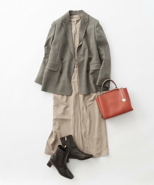 OPAQUE.CLIP / オペーク ドット クリップ ロング・マキシ丈ワンピース | ウールライクフィット＆フレアワンピース【洗濯機OK】 | 詳細15