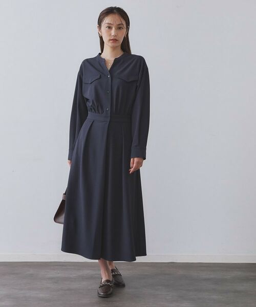 OPAQUE.CLIP / オペーク ドット クリップ ロング・マキシ丈ワンピース | ウールライクフィット＆フレアワンピース【洗濯機OK】 | 詳細27