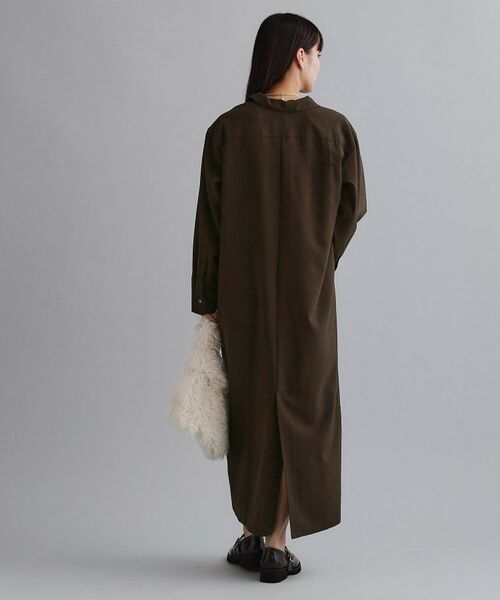 OPAQUE.CLIP / オペーク ドット クリップ ロング・マキシ丈ワンピース | 【es】ダブルポケットロングシャツワンピース【洗濯機OK】 | 詳細10