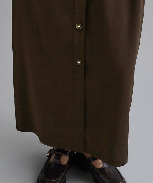 OPAQUE.CLIP / オペーク ドット クリップ ロング・マキシ丈ワンピース | 【es】ダブルポケットロングシャツワンピース【洗濯機OK】 | 詳細17