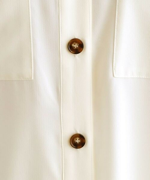 OPAQUE.CLIP / オペーク ドット クリップ ロング・マキシ丈ワンピース | 【es】ダブルポケットロングシャツワンピース【洗濯機OK】 | 詳細7