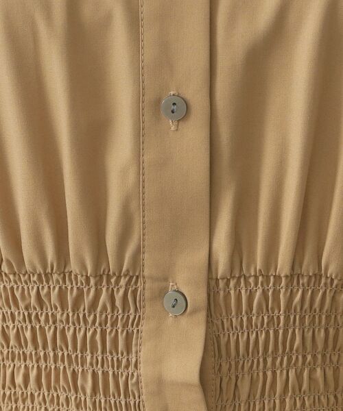 OPAQUE.CLIP / オペーク ドット クリップ ロング・マキシ丈ワンピース | シャーリングフィット＆フレアシャツワンピース【洗濯機洗い可】 | 詳細12