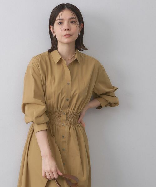 OPAQUE. CLIP/オペーク ドット クリップ シャーリングフィット&フレアシャツワンピース【洗濯機洗い可】 ベージュ(052) 36(S) OPAQUE. CLIP/オペーク ドット クリップ シャーリングフィット&フレアシャツワンピース【洗濯機洗い可】 ベージュ(052) 36(S)