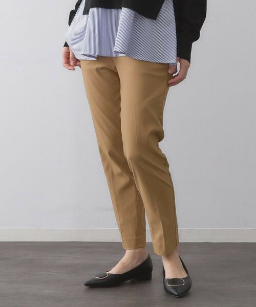 OPAQUE. CLIP/オペーク ドット クリップ 《SS-LLサイズ》ハイストレッチイージースティックパンツ【洗濯機洗い可】 ベージュ(052) 42(LL)