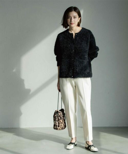 OPAQUE.CLIP / オペーク ドット クリップ パンツ | ウォームタッチ テーパードパンツ【洗濯機洗OK/ストレッチ】≪SS~LL≫ | 詳細1