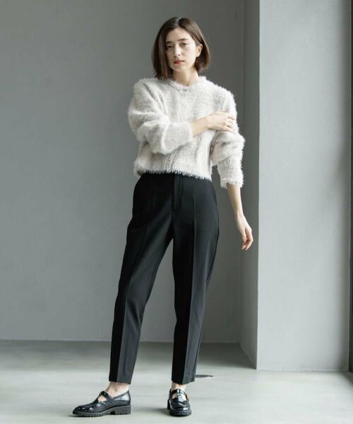 OPAQUE.CLIP / オペーク ドット クリップ パンツ | ウォームタッチ テーパードパンツ【洗濯機洗OK/ストレッチ】≪SS~LL≫ | 詳細10