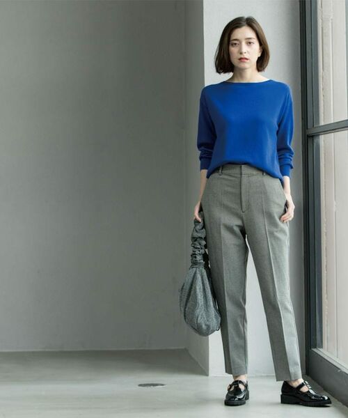 OPAQUE.CLIP / オペーク ドット クリップ パンツ | ウォームタッチ テーパードパンツ【洗濯機洗OK/ストレッチ】≪SS~LL≫ | 詳細14