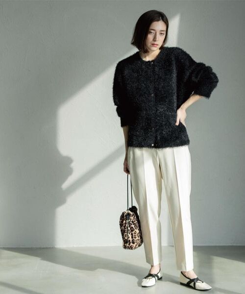 OPAQUE.CLIP / オペーク ドット クリップ パンツ | ウォームタッチ テーパードパンツ【洗濯機洗OK/ストレッチ】≪SS~LL≫ | 詳細2