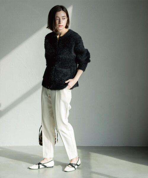 OPAQUE.CLIP / オペーク ドット クリップ パンツ | ウォームタッチ テーパードパンツ【洗濯機洗OK/ストレッチ】≪SS~LL≫ | 詳細3