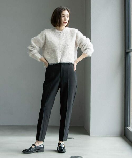 OPAQUE.CLIP / オペーク ドット クリップ パンツ | ウォームタッチ テーパードパンツ【洗濯機洗OK/ストレッチ】≪SS~LL≫ | 詳細7