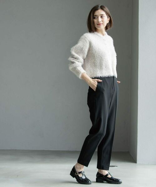 OPAQUE.CLIP / オペーク ドット クリップ パンツ | ウォームタッチ テーパードパンツ【洗濯機洗OK/ストレッチ】≪SS~LL≫ | 詳細9