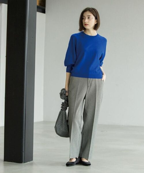 OPAQUE.CLIP / オペーク ドット クリップ パンツ | ウォームタッチ ワイドパンツ【洗濯機洗OK/ストレッチ】≪SS～LL≫ | 詳細11