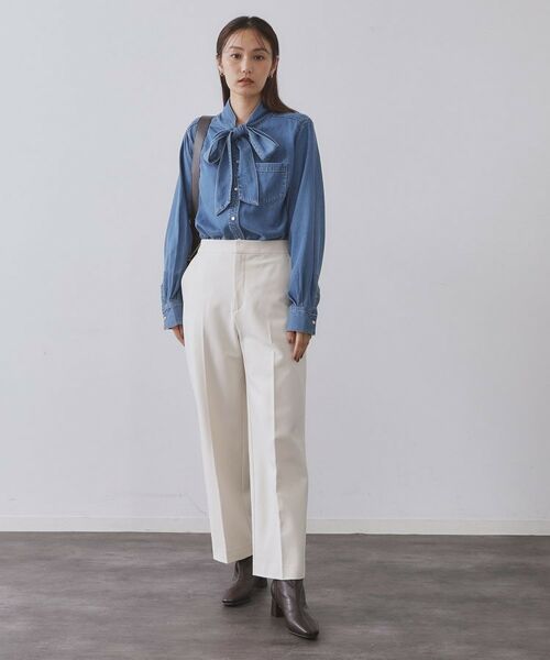 OPAQUE.CLIP / オペーク ドット クリップ パンツ | ウォームタッチ ワイドパンツ【洗濯機洗OK/ストレッチ】≪SS～LL≫ | 詳細17