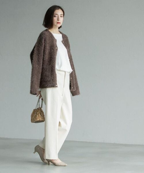 OPAQUE.CLIP / オペーク ドット クリップ パンツ | ウォームタッチ ワイドパンツ【洗濯機洗OK/ストレッチ】≪SS～LL≫ | 詳細2