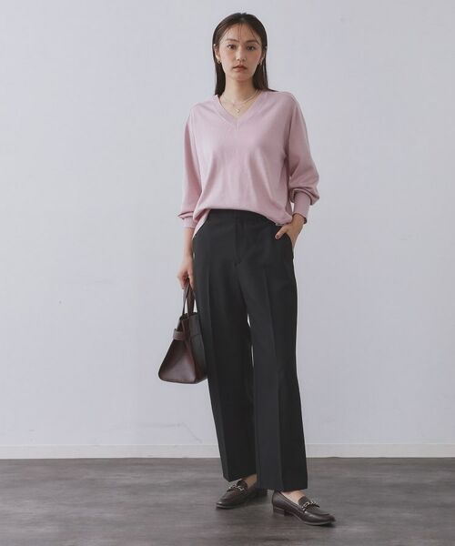 OPAQUE.CLIP / オペーク ドット クリップ パンツ | ウォームタッチ ワイドパンツ【洗濯機洗OK/ストレッチ】≪SS～LL≫ | 詳細22