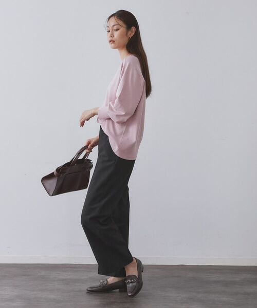 OPAQUE.CLIP / オペーク ドット クリップ パンツ | ウォームタッチ ワイドパンツ【洗濯機洗OK/ストレッチ】≪SS～LL≫ | 詳細23