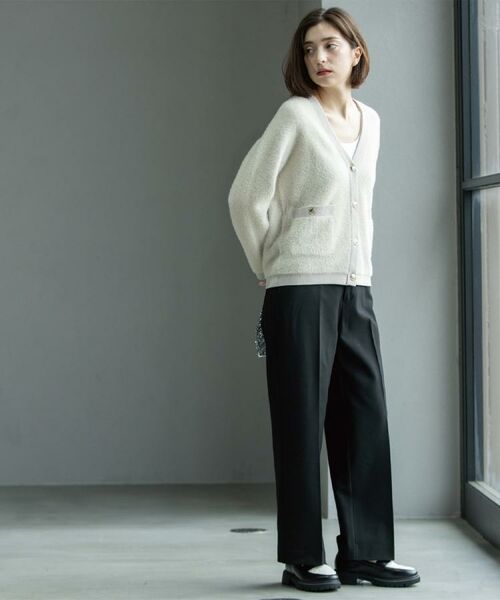 OPAQUE.CLIP / オペーク ドット クリップ パンツ | ウォームタッチ ワイドパンツ【洗濯機洗OK/ストレッチ】≪SS～LL≫ | 詳細6