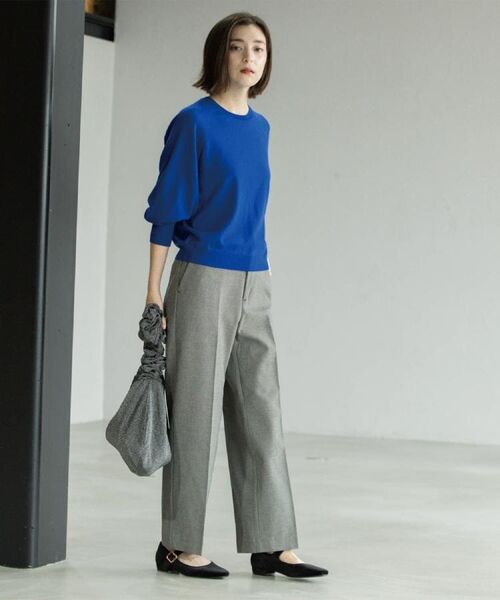 OPAQUE.CLIP / オペーク ドット クリップ パンツ | ウォームタッチ ワイドパンツ【洗濯機洗OK/ストレッチ】≪SS～LL≫ | 詳細9