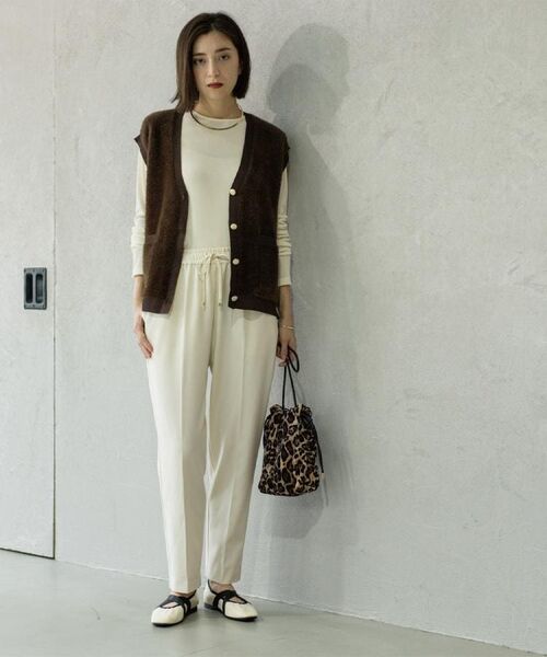 OPAQUE.CLIP / オペーク ドット クリップ パンツ | ウォームタッチ イージーテーパードパンツ【洗濯機洗OK/ストレッチ】≪SS～LL≫ | 詳細1