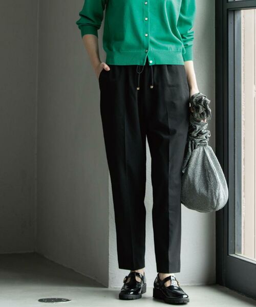 OPAQUE.CLIP / オペーク ドット クリップ パンツ | ウォームタッチ イージーテーパードパンツ【洗濯機洗OK/ストレッチ】≪SS～LL≫ | 詳細10