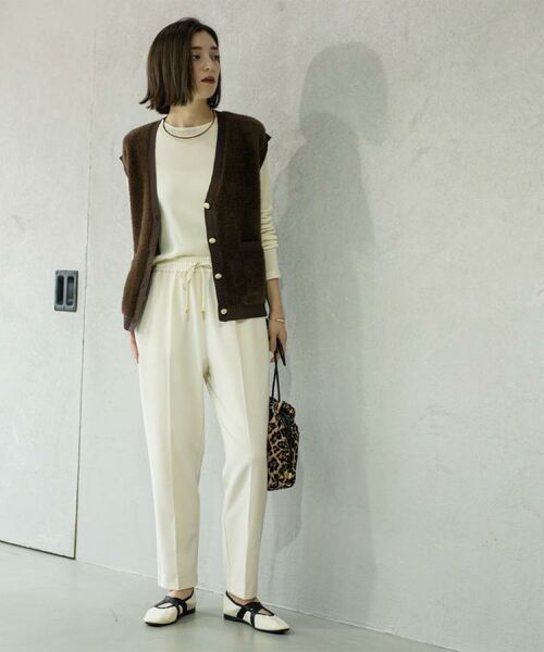 OPAQUE.CLIP / オペーク ドット クリップ パンツ | ウォームタッチ イージーテーパードパンツ【洗濯機洗OK/ストレッチ】≪SS～LL≫ | 詳細2