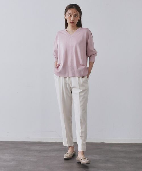 OPAQUE.CLIP / オペーク ドット クリップ パンツ | ウォームタッチ イージーテーパードパンツ【洗濯機洗OK/ストレッチ】≪SS～LL≫ | 詳細21