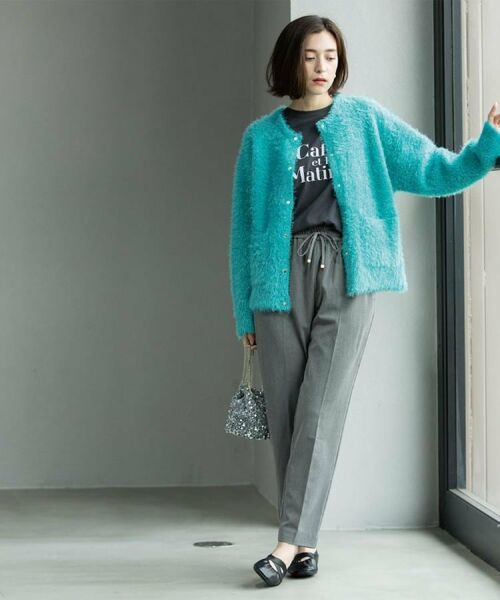 OPAQUE.CLIP / オペーク ドット クリップ パンツ | ウォームタッチ イージーテーパードパンツ【洗濯機洗OK/ストレッチ】≪SS～LL≫ | 詳細8