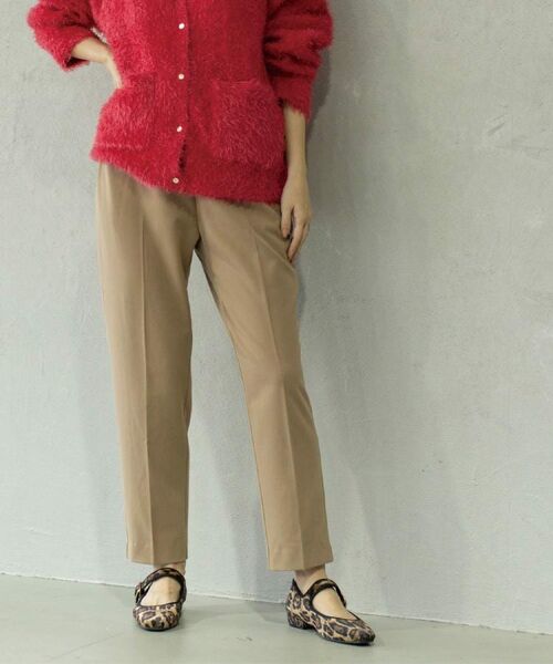 OPAQUE. CLIP/オペーク ドット クリップ ウォームタッチ イージーテーパードパンツ【洗濯機洗OK/ストレッチ】≪SS~LL≫ キャメルブラウン(041) 38(M) OPAQUE. CLIP/オペーク ドット クリップ ウォームタッチ イージーテーパードパンツ【洗濯機洗OK/ストレッチ】≪SS~LL≫ キャメルブラウン(041) 38(M)