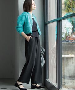 OPAQUE.CLIP / オペーク ドット クリップ パンツ | ウォームタッチ イージーワイドパンツ【洗濯機洗OK/ストレッチ】≪SS～LL≫