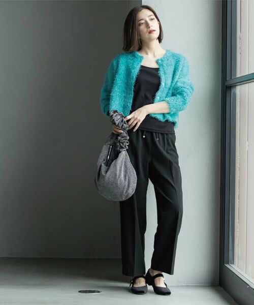 OPAQUE.CLIP / オペーク ドット クリップ パンツ | ウォームタッチ イージーワイドパンツ【洗濯機洗OK/ストレッチ】≪SS～LL≫ | 詳細12