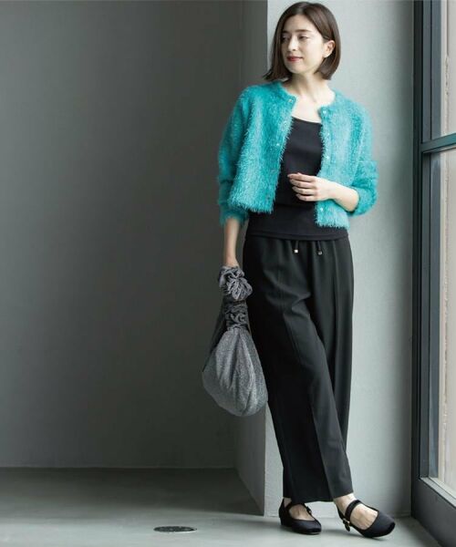 OPAQUE.CLIP / オペーク ドット クリップ パンツ | ウォームタッチ イージーワイドパンツ【洗濯機洗OK/ストレッチ】≪SS～LL≫ | 詳細13