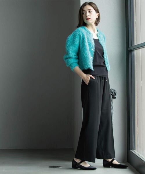 OPAQUE.CLIP / オペーク ドット クリップ パンツ | ウォームタッチ イージーワイドパンツ【洗濯機洗OK/ストレッチ】≪SS～LL≫ | 詳細14