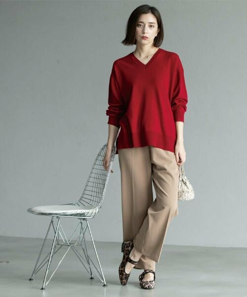 OPAQUE.CLIP / オペーク ドット クリップ パンツ | ウォームタッチ イージーワイドパンツ【洗濯機洗OK/ストレッチ】≪SS～LL≫ | 詳細17