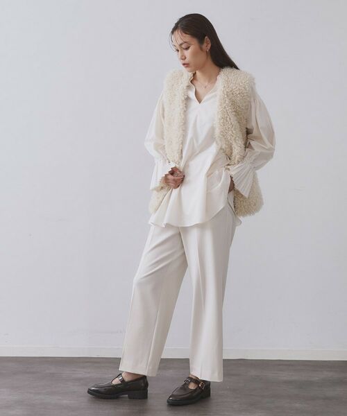 OPAQUE.CLIP / オペーク ドット クリップ パンツ | ウォームタッチ イージーワイドパンツ【洗濯機洗OK/ストレッチ】≪SS～LL≫ | 詳細22