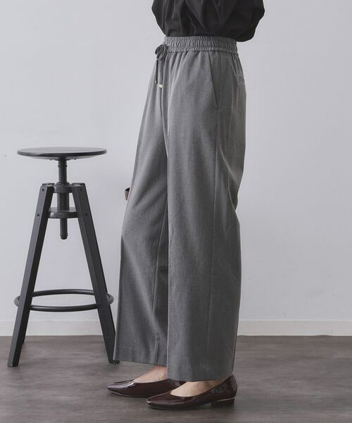 OPAQUE.CLIP / オペーク ドット クリップ パンツ | ウォームタッチ イージーワイドパンツ【洗濯機洗OK/ストレッチ】≪SS～LL≫ | 詳細26