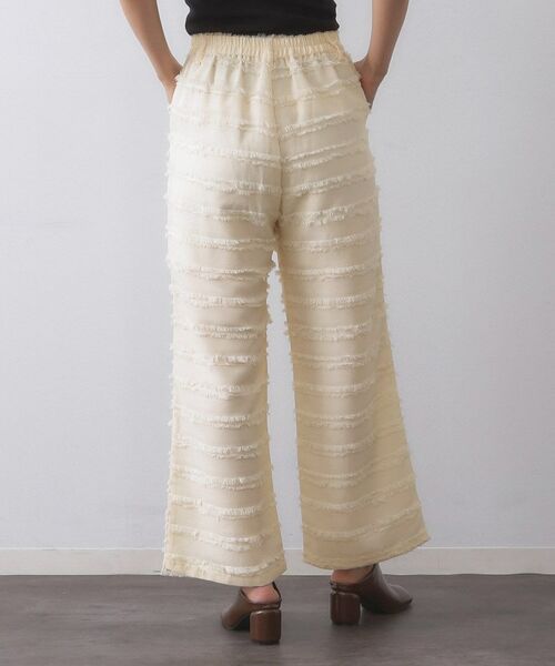 OPAQUE.CLIP / オペーク ドット クリップ パンツ | フリンジボーダージャカードワイドパンツ【洗濯機洗い可】 | 詳細11