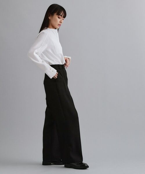 OPAQUE.CLIP / オペーク ドット クリップ パンツ | 【es】タックワイドストレートパンツ【洗濯機OK/防シワ/UVケア/接触冷感/吸水速乾】 | 詳細3