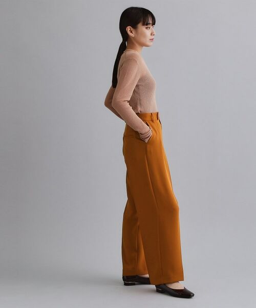 OPAQUE.CLIP / オペーク ドット クリップ パンツ | 【es】タックワイドストレートパンツ【洗濯機OK/防シワ/UVケア/接触冷感/吸水速乾】 | 詳細7