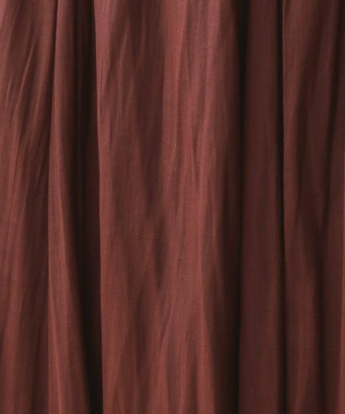 OPAQUE.CLIP / オペーク ドット クリップ ロング・マキシ丈スカート | レザーライクタックフレアスカート【洗濯機洗い可】 | 詳細8