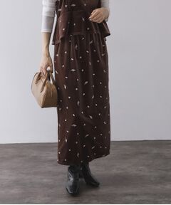 OPAQUE.CLIP / オペーク ドット クリップ ロング・マキシ丈スカート | ベロアナロースカート/セットアップ対応可【洗濯機OK】