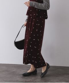 OPAQUE.CLIP / オペーク ドット クリップ ロング・マキシ丈スカート | ベロアナロースカート/セットアップ対応可【洗濯機OK】