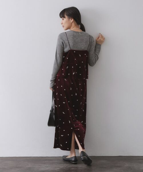 OPAQUE.CLIP / オペーク ドット クリップ ロング・マキシ丈スカート | ベロアナロースカート/セットアップ対応可【洗濯機OK】 | 詳細10