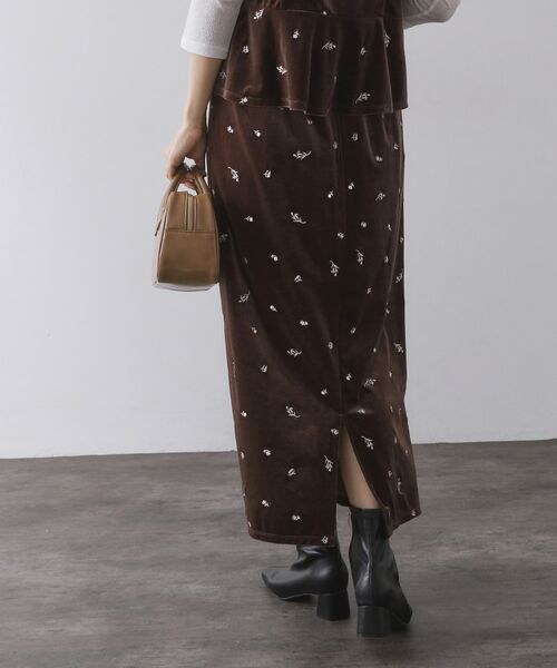 OPAQUE.CLIP / オペーク ドット クリップ ロング・マキシ丈スカート | ベロアナロースカート/セットアップ対応可【洗濯機OK】 | 詳細13
