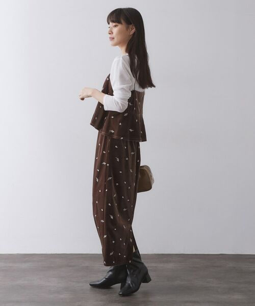 OPAQUE.CLIP / オペーク ドット クリップ ロング・マキシ丈スカート | ベロアナロースカート/セットアップ対応可【洗濯機OK】 | 詳細17